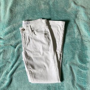 Loft White Modern Crop Jeans